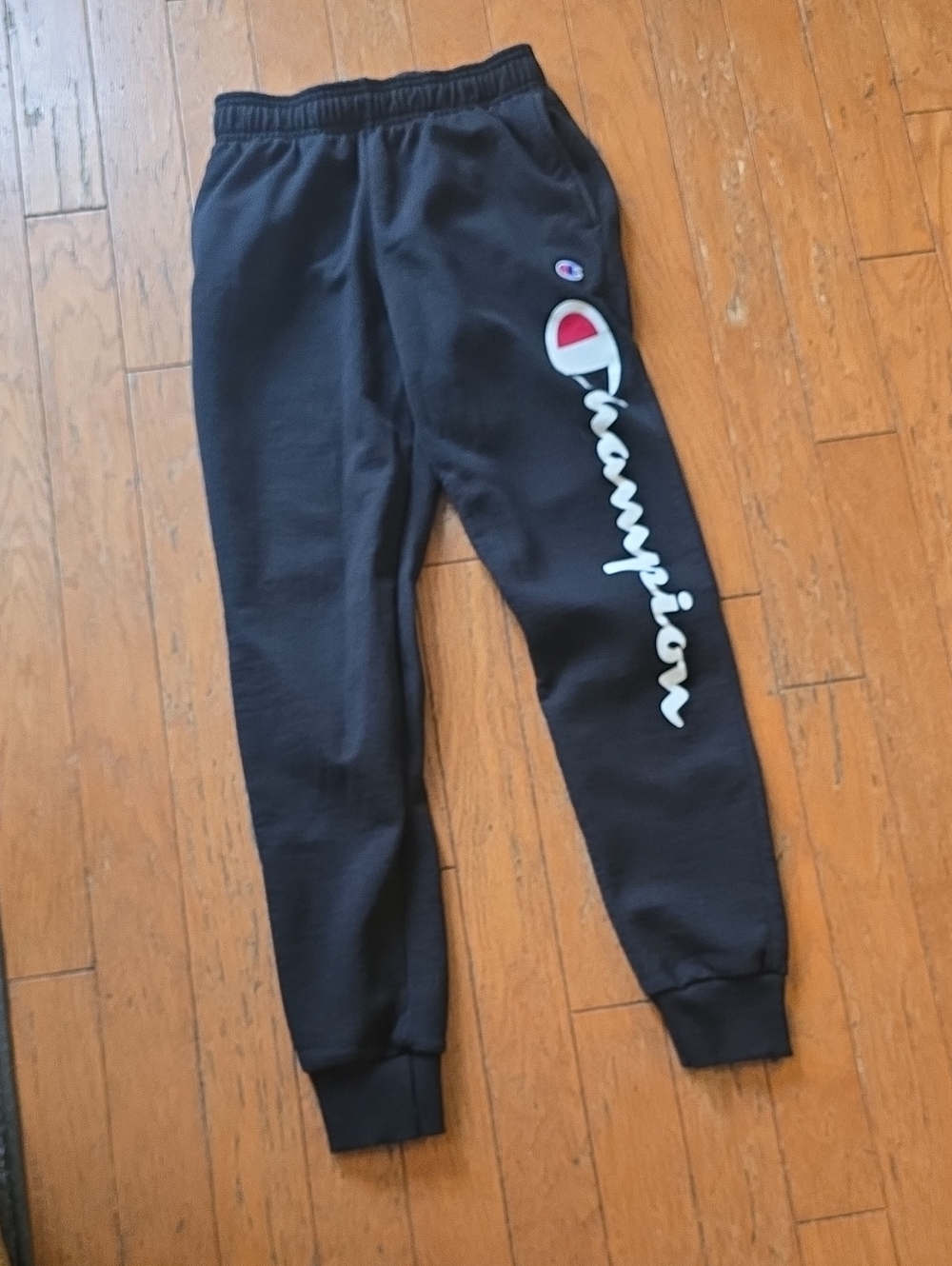 Champion Black Script Logo Mens' Jogger Sweatpants